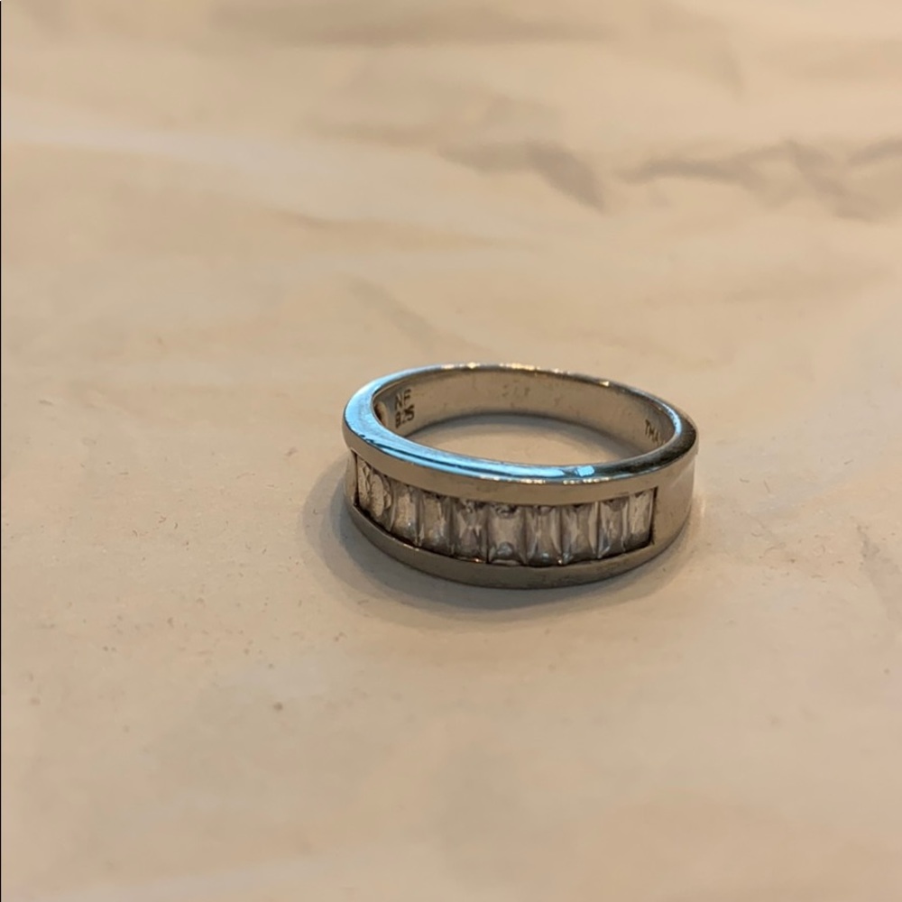 Sterling silver anniversary band